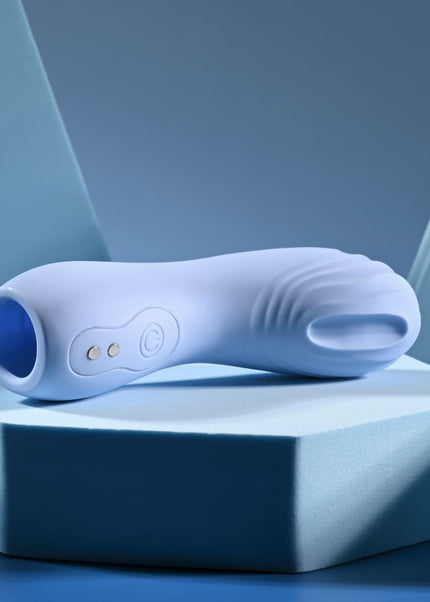 Selopa GOOD POINT - Purple USB Rechargeable Hollow Vibrating Finger Stimulator