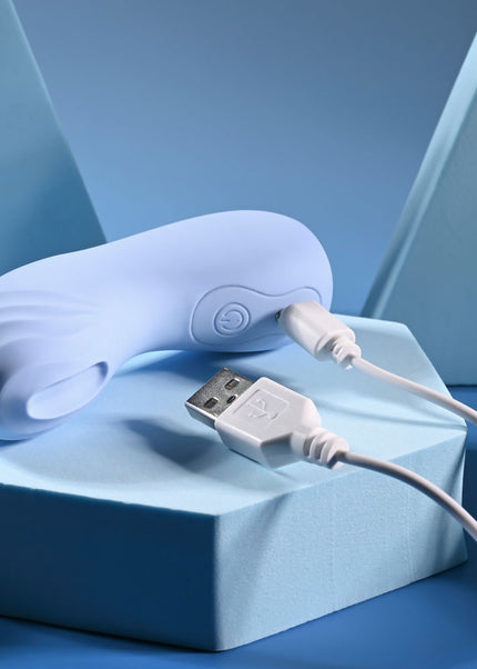 Selopa GOOD POINT - Purple USB Rechargeable Hollow Vibrating Finger Stimulator