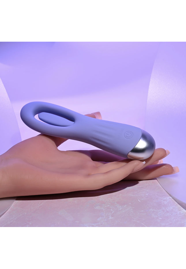 Selopa IN A FLAP - Purple 15 cm USB Rechargeable Flicking Stimulator