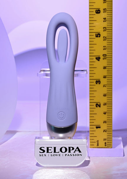 Selopa IN A FLAP - Purple 15 cm USB Rechargeable Flicking Stimulator