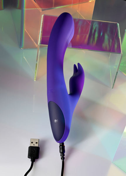 Selopa POSEABLE BUNNY - Purple 21 cm USB Rechargeable Poseable Rabbit Vibrator