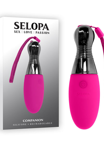 Selopa COMPANION - Pink 11.9 cm USB Rechargeable Vibrating Egg