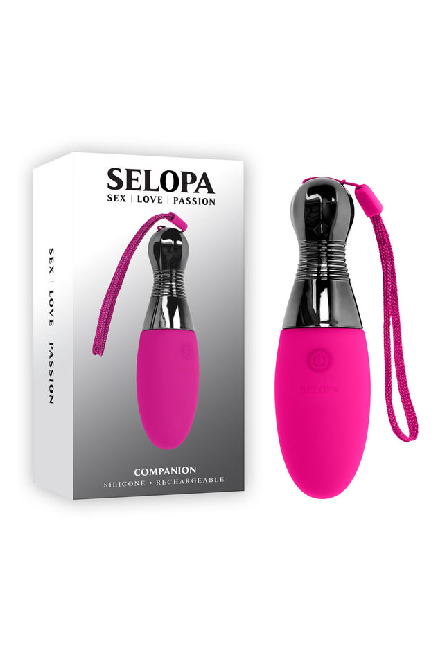 Selopa COMPANION - Pink 11.9 cm USB Rechargeable Vibrating Egg