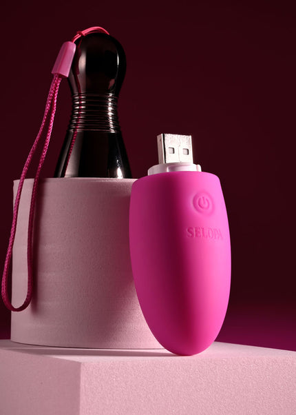 Selopa COMPANION - Pink 11.9 cm USB Rechargeable Vibrating Egg
