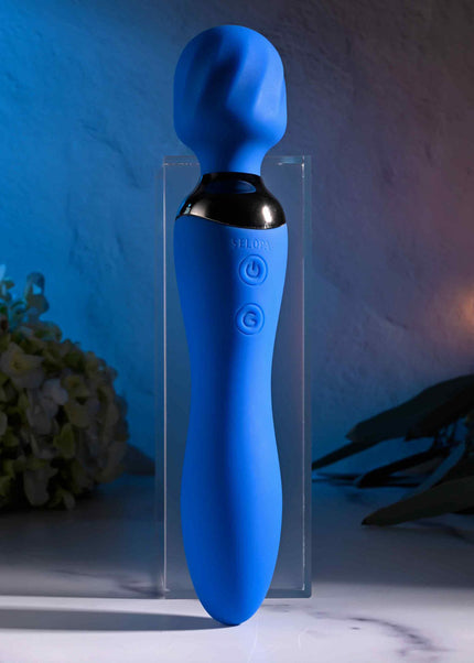 Selopa BLUE BELLE - Blue USB Rechargeable 20 cm Massage Wand