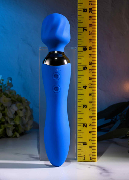 Selopa BLUE BELLE - Blue USB Rechargeable 20 cm Massage Wand
