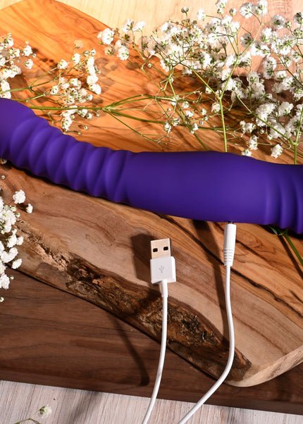Selopa TRIXXXIE - Purple 22.2 cm USB Rechargeable Vibrator