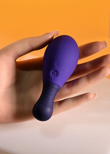 Selopa EGG ME ON - Purple 10 cm USB Rechargeable Egg with Wireless Remote