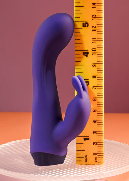 Selopa PLUM JOB - Purple 13.5 cm USB Rechargeable Rabbit Vibrator