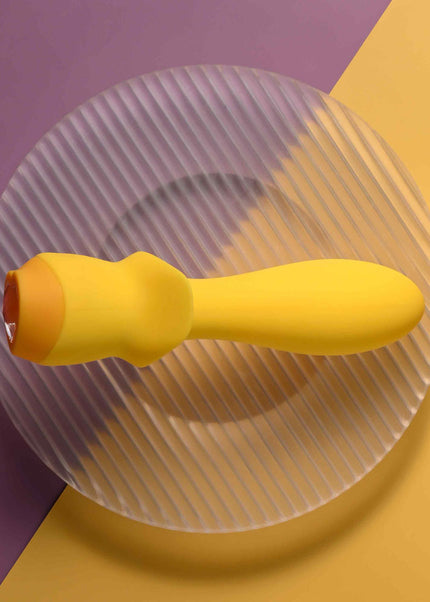 Selopa MELLOW YELLOW - Yellow 13.5 cm USB Rechargeable Vibrating Anal Plug