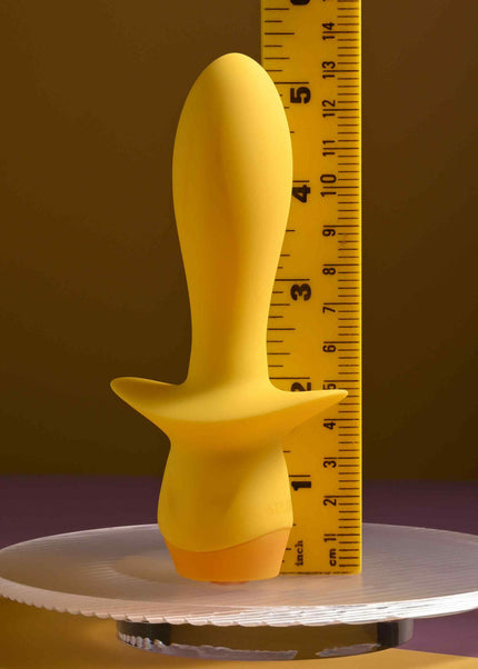 Selopa MELLOW YELLOW - Yellow 13.5 cm USB Rechargeable Vibrating Anal Plug