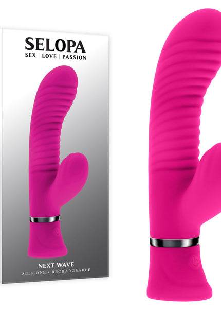 Selopa NEXT WAVE - Pink 16.4 cm USB Rechargeable Dual Vibrator