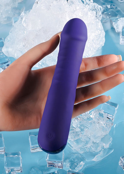 Selopa AMBITION - Purple 17 cm USB Rechargeable Thrusting Vibrator