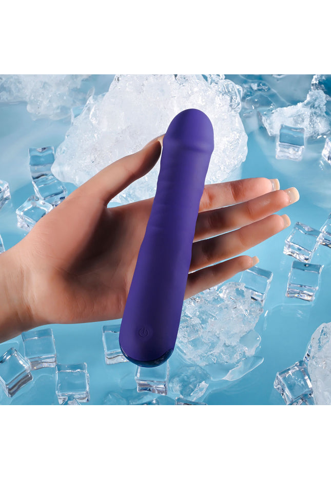 Selopa AMBITION - Purple 17 cm USB Rechargeable Thrusting Vibrator