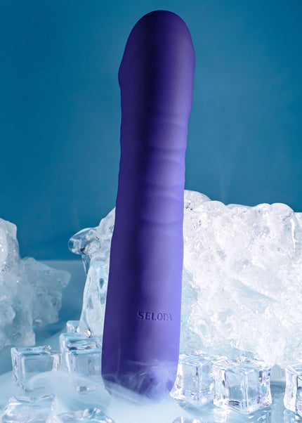 Selopa AMBITION - Purple 17 cm USB Rechargeable Thrusting Vibrator