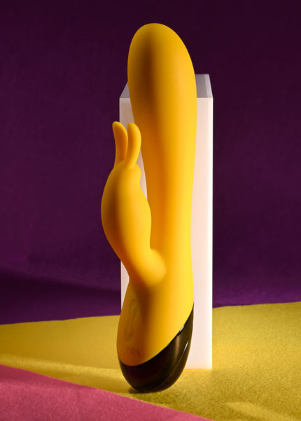 Selopa BUZZZ BUNNY - Yellow 19.7 cm USB Rechargeable Rabbit Vibrator