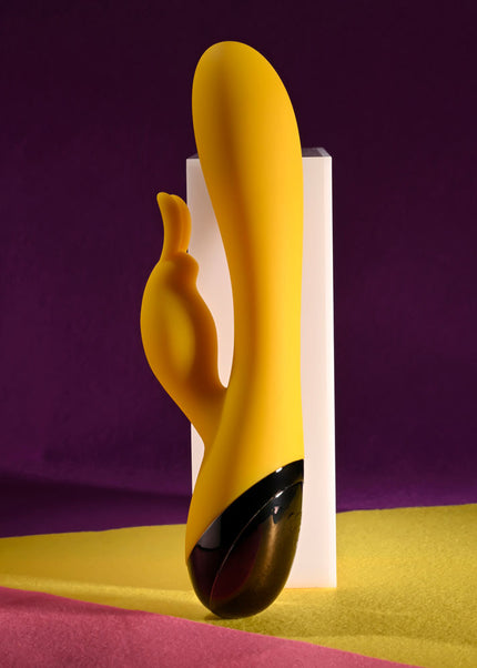 Selopa BUZZZ BUNNY - Yellow 19.7 cm USB Rechargeable Rabbit Vibrator