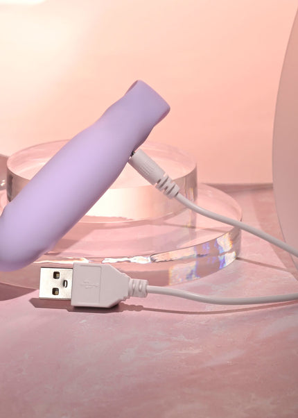 Selopa PETITE PECKER - Purple 11.7 cm USB Rechargeable Mini Vibrator