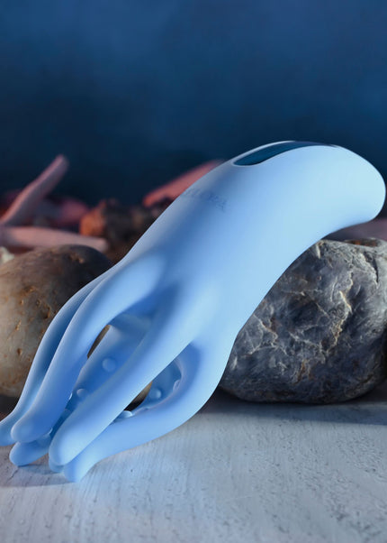 Selopa TENTACLE TICKLER - Blue USB Rechargeable Vibrating Stimulator