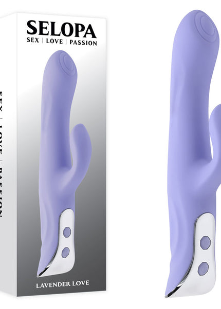 Evolved LAVENDER LOVE - Purple 23.3 cm USB Rechargeable Rabbit Vibrator