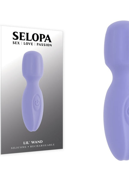 Selopa LIL' WAND - Purple 11 cm USB Rechargeable Massage Wand