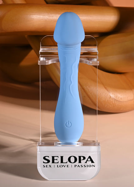 Selopa DAINTY DICK - Baby Blue 11.9 cm USB Rechargeable Mini Vibrator