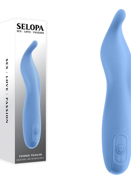 Selopa TENDER TICKLER - Blue 16.2 cm USB Rechargeable Pinpoint Stimulator