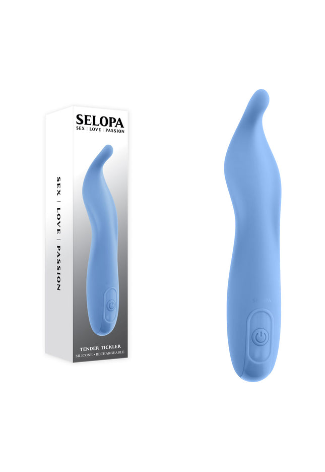 Selopa TENDER TICKLER - Blue 16.2 cm USB Rechargeable Pinpoint Stimulator