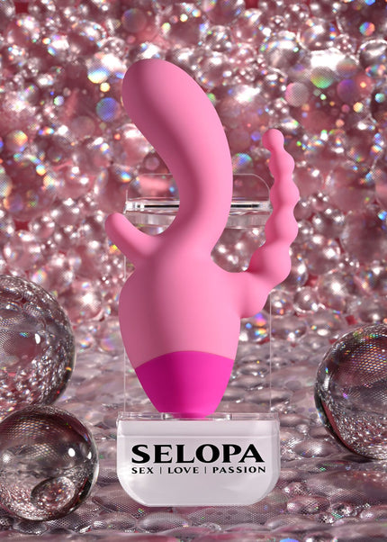 Selopa GAME ON - Pink USB Rechargeable Mini Triple Stimulator