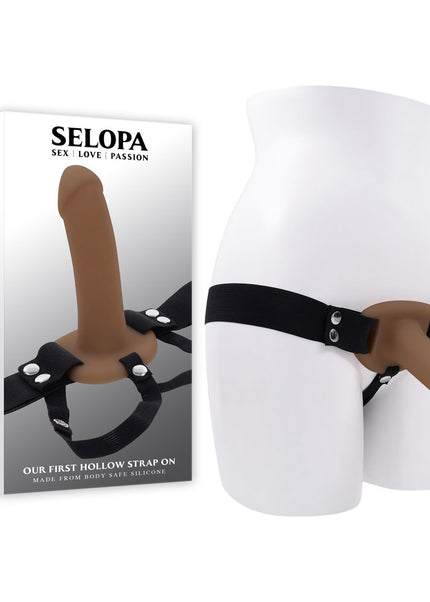 Selopa OUR FIRST HOLLOW STRAP ON DARK - Brown 16.3 cm Hollow Strap-On