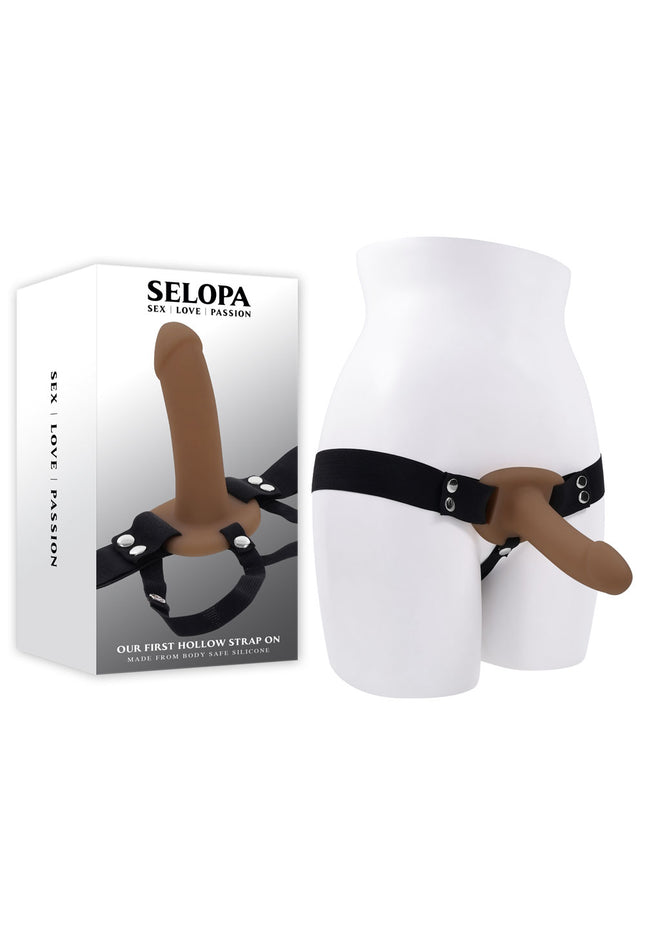 Selopa OUR FIRST HOLLOW STRAP ON DARK - Brown 16.3 cm Hollow Strap-On