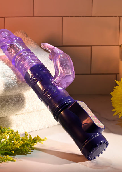 Selopa BUNNY THRUSTER - Purple 24.8 cm Thrusting Rabbit Vibrator