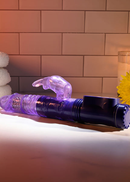 Selopa BUNNY THRUSTER - Purple 24.8 cm Thrusting Rabbit Vibrator
