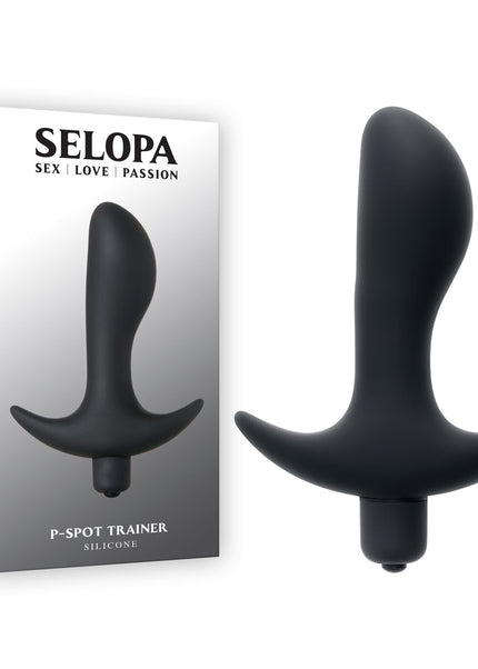 Selopa P-SPOT TRAINER - Black 12.7 cm Vibrating Prostate Massager
