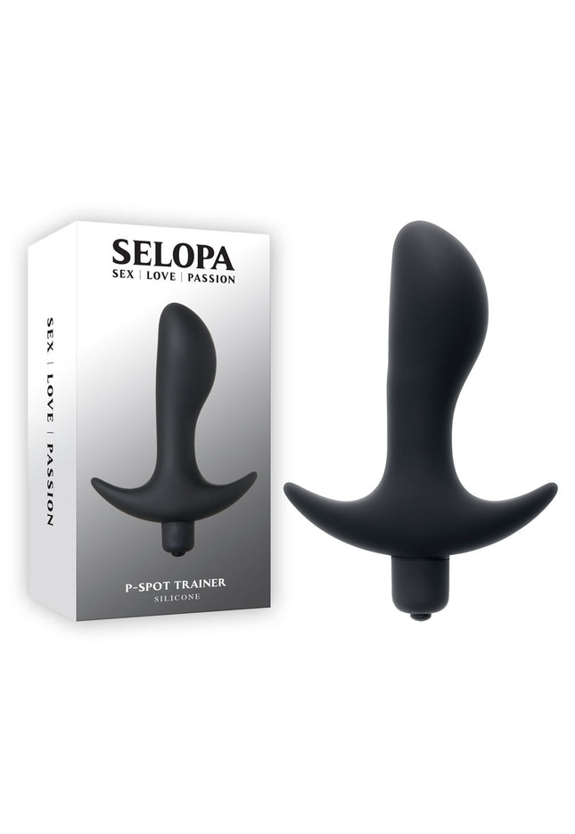 Selopa P-SPOT TRAINER - Black 12.7 cm Vibrating Prostate Massager
