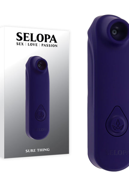 Selopa SURE THING - Black Vibrating & Sucking Stimulator