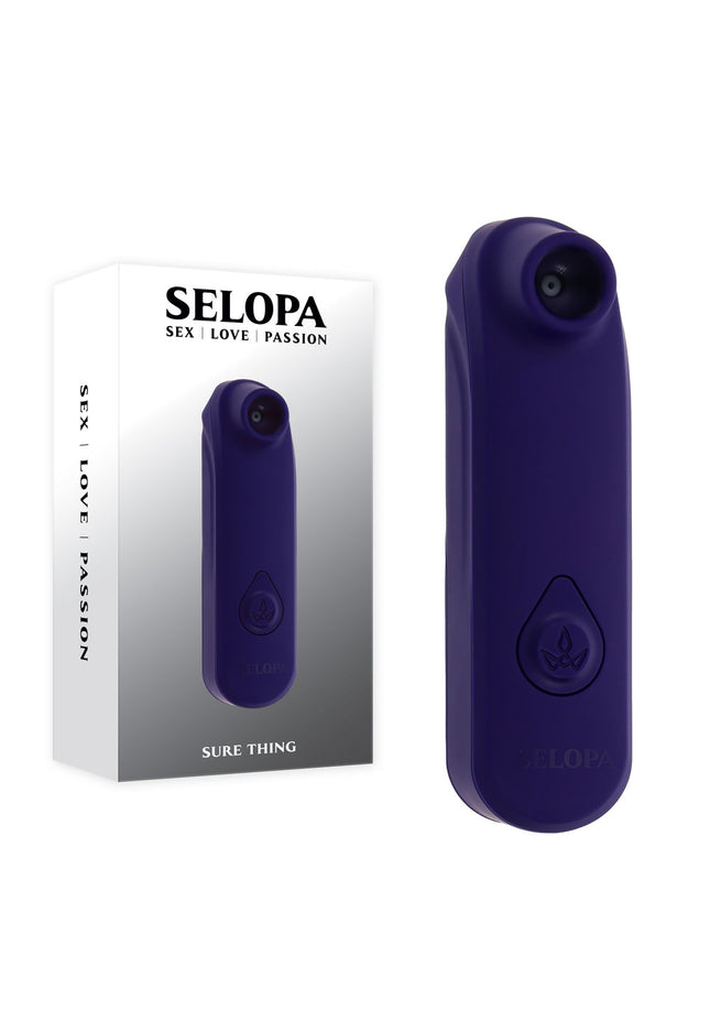 Selopa SURE THING - Black Vibrating & Sucking Stimulator
