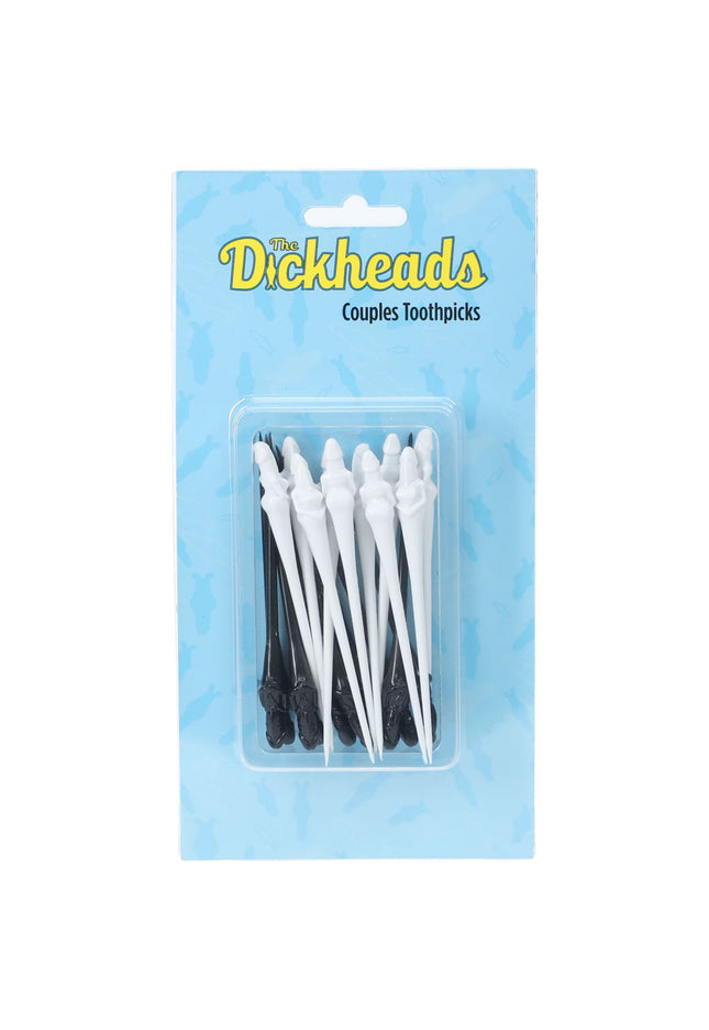 S-LINE The Dickheads - Couples Toothpicks - Black/White Novelty Toothpicks - 20 Pack