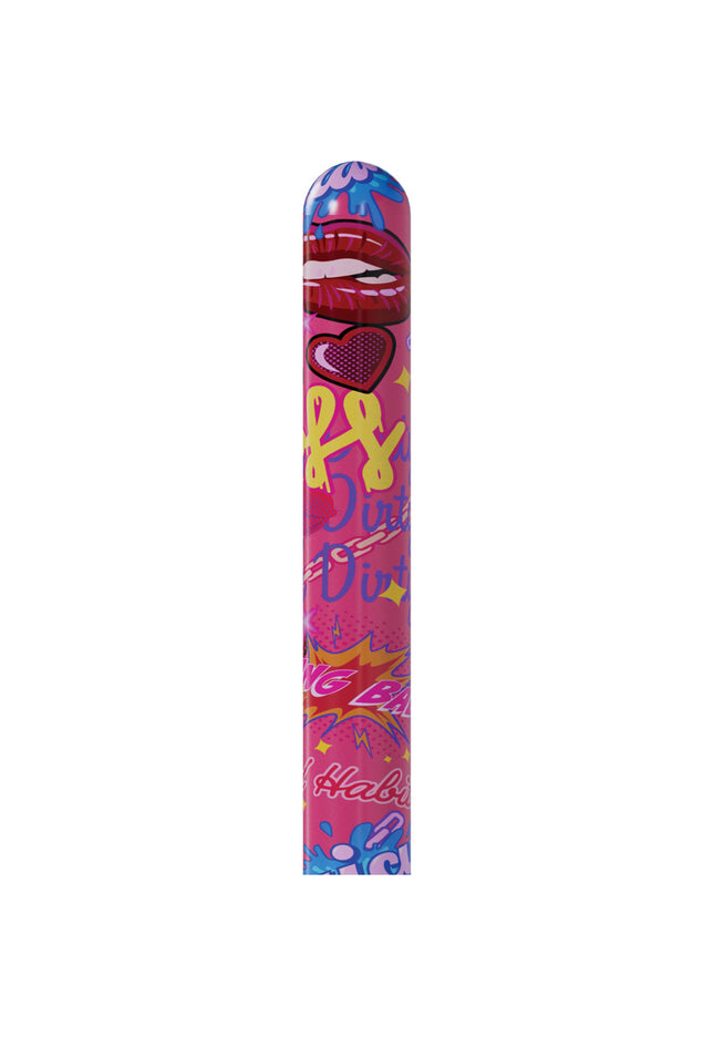 S-LINE Kaotix Pop Art - Pink 17.8 cm USB Rechargeable Vibrator