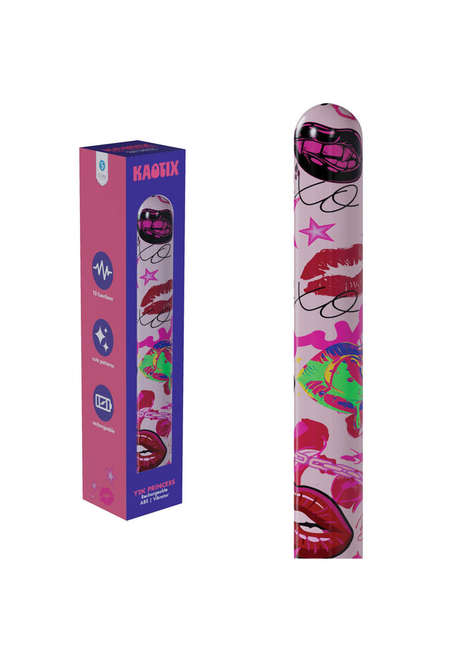 S-LINE Kaotix Y2K Princess - Powder Pink 17.8 cm USB Rechargeable Vibrator