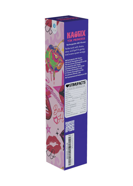 S-LINE Kaotix Y2K Princess - Powder Pink 17.8 cm USB Rechargeable Vibrator