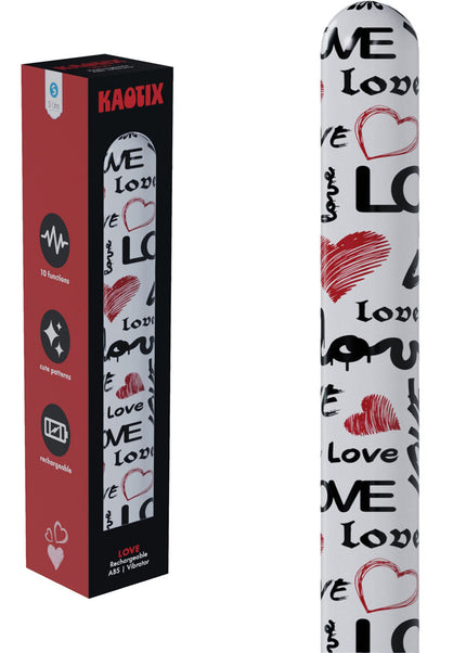 S-LINE Kaotix Love - White 17.8 cm USB Rechargeable Vibrator