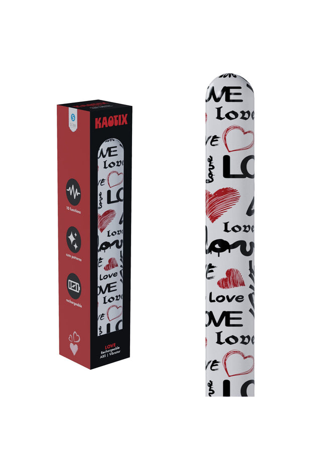 S-LINE Kaotix Love - White 17.8 cm USB Rechargeable Vibrator