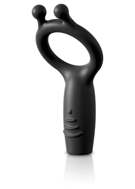 Sir Richards Vibrating Silicone Super C-Ring - Grey USB Rechargeable Vibrating Cock Ring