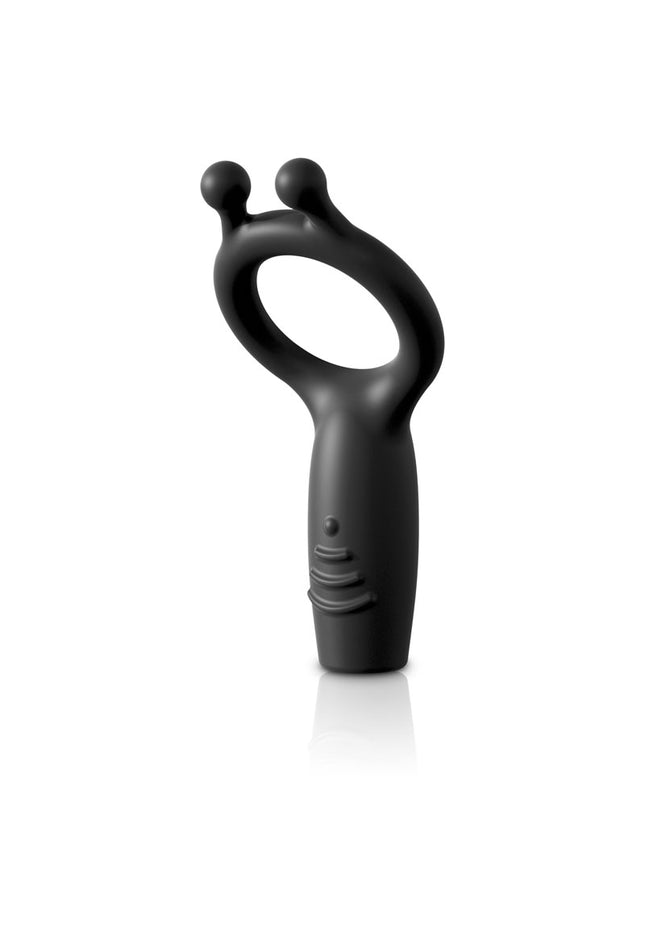 Sir Richards Vibrating Silicone Super C-Ring - Grey USB Rechargeable Vibrating Cock Ring