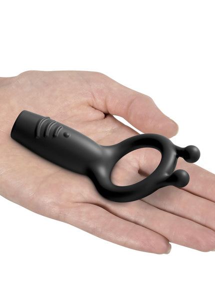 Sir Richards Vibrating Silicone Super C-Ring - Grey USB Rechargeable Vibrating Cock Ring
