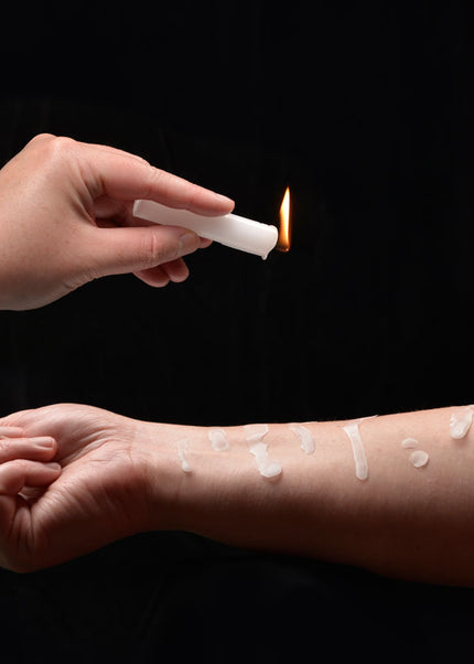 LaCire Drip Pillar Candles - White - White Drip Candles - Set of 3