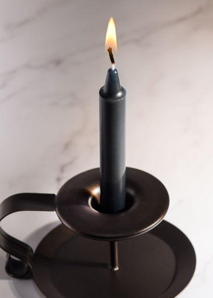LaCire Drip Pillar Candles - Black - Black Drip Candles - Set of 3