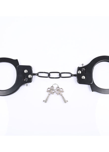 Sex & Mischief Shadow Cuff Kit - Black - 2 Piece Set