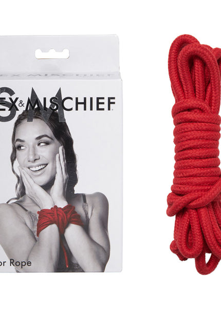 Sex & Mischief Amor Rope - 2 Red Bondage Ropes - 4.5 m Lengths